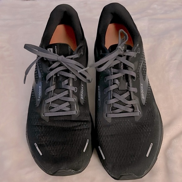 BROOKS 👟 BLACK GTS22 CUSHIONED ADRENALINE ATHLETIC SHOE SNEAKER Men’s 13 D Width - Picture 3 of 15